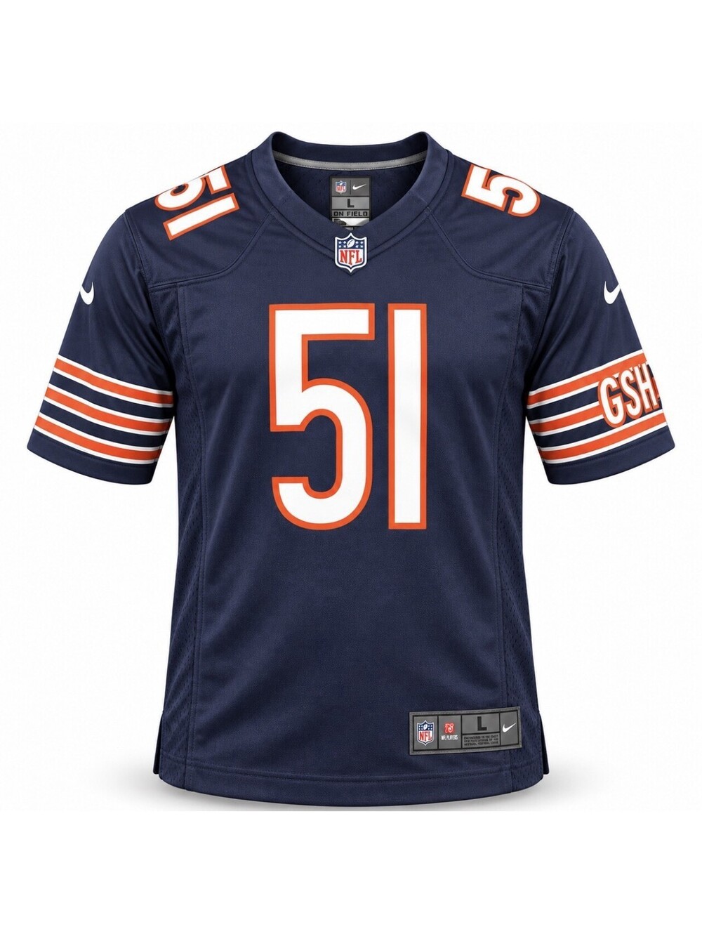 Nike Dick Butkus Chicago Bears #51 NFL On Field Jersey Men’s Large Navy NWOT